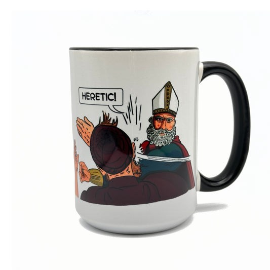 St. Nicholas Decks a Heretic Coffee Mug