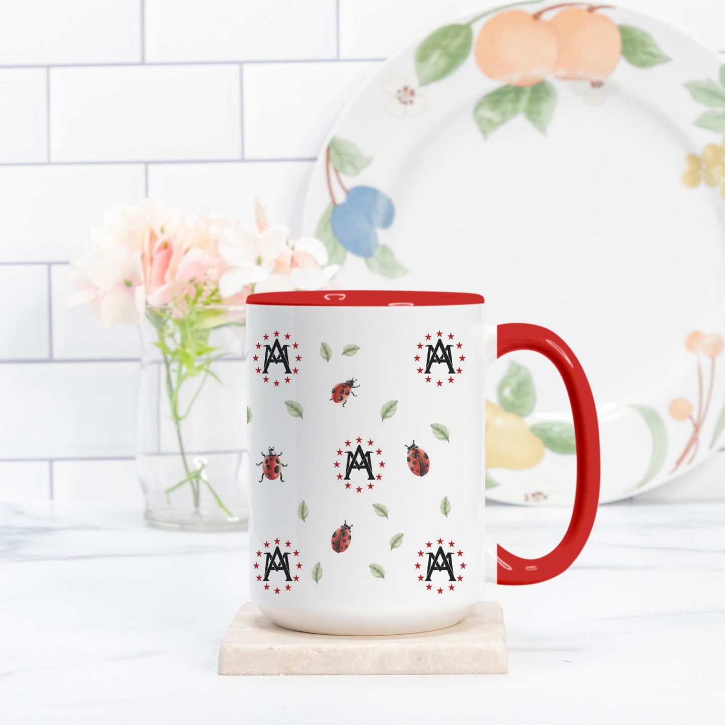 Ladybug Ave Maria Coffee Mug